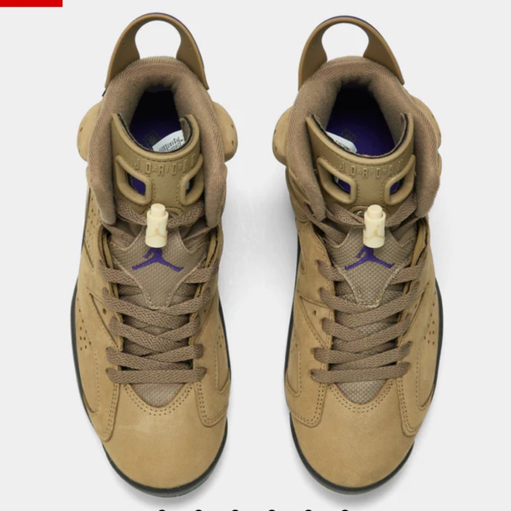 NEW IN BOX JORDAN WOMEN'S 6 RETRO GTX BROWN KELP / TEAM GOLD - SHADOW BROWN - Picture 4 of 16